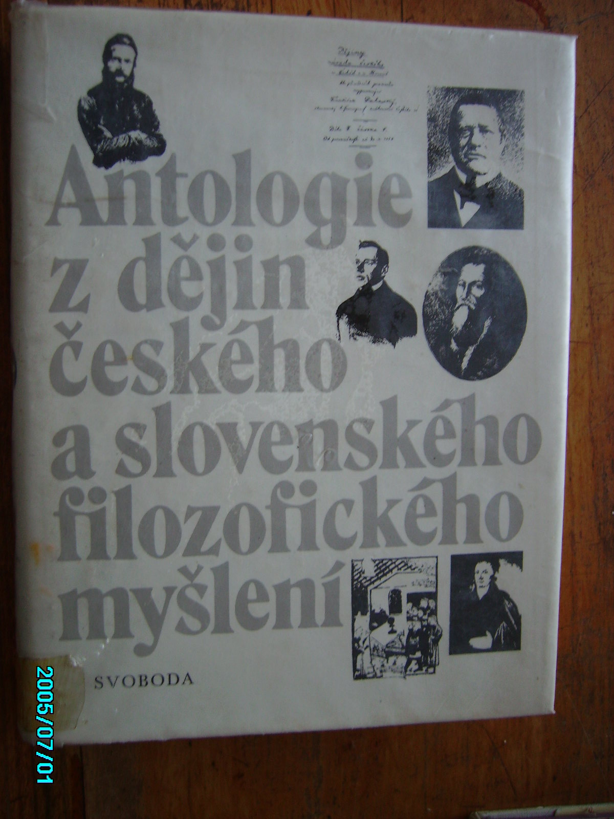 Antologie z djin eskho a slovenskho filozofickho mylen do roku 1848 a dfo rolu 1949