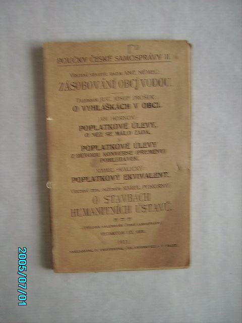 zobrazit detail knihy Pouky esk samosprvy 2 Praha 1911