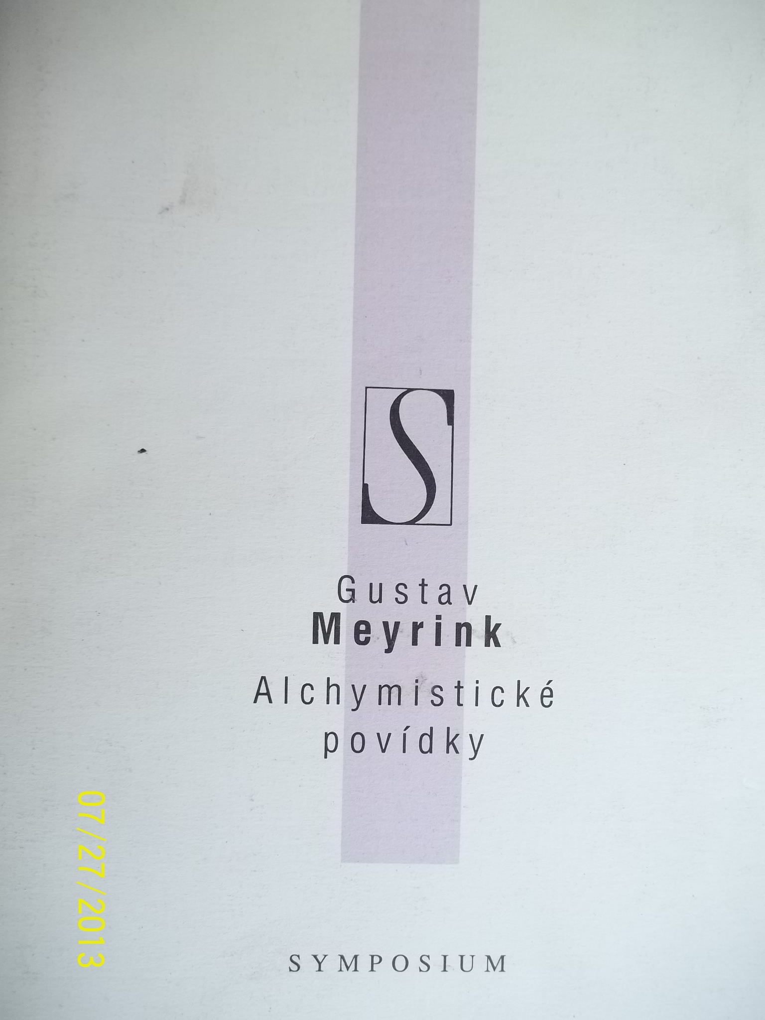 zobrazit detail knihy Meyrink, Gustav: Alchymistick povdky