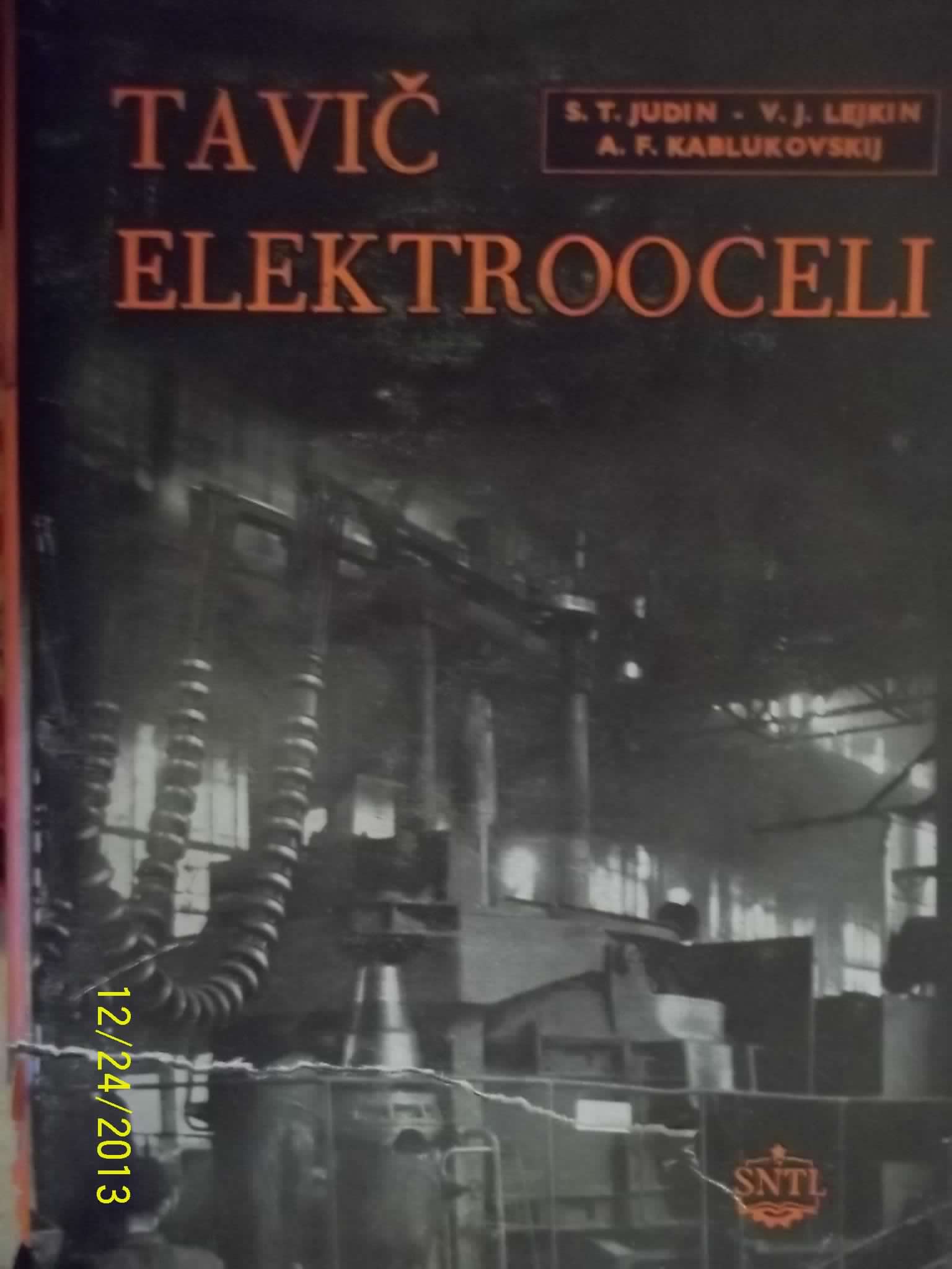 zobrazit detail knihy Judin, Sergej Timofejevič: Tavič elektrooceli