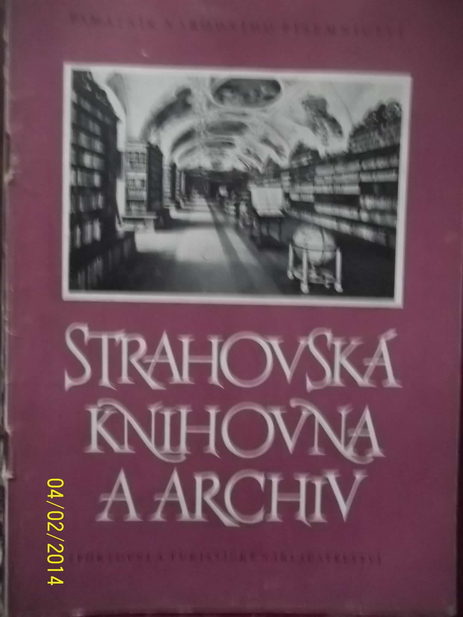 zobrazit detail knihy Strahovsk knihovna a archiv