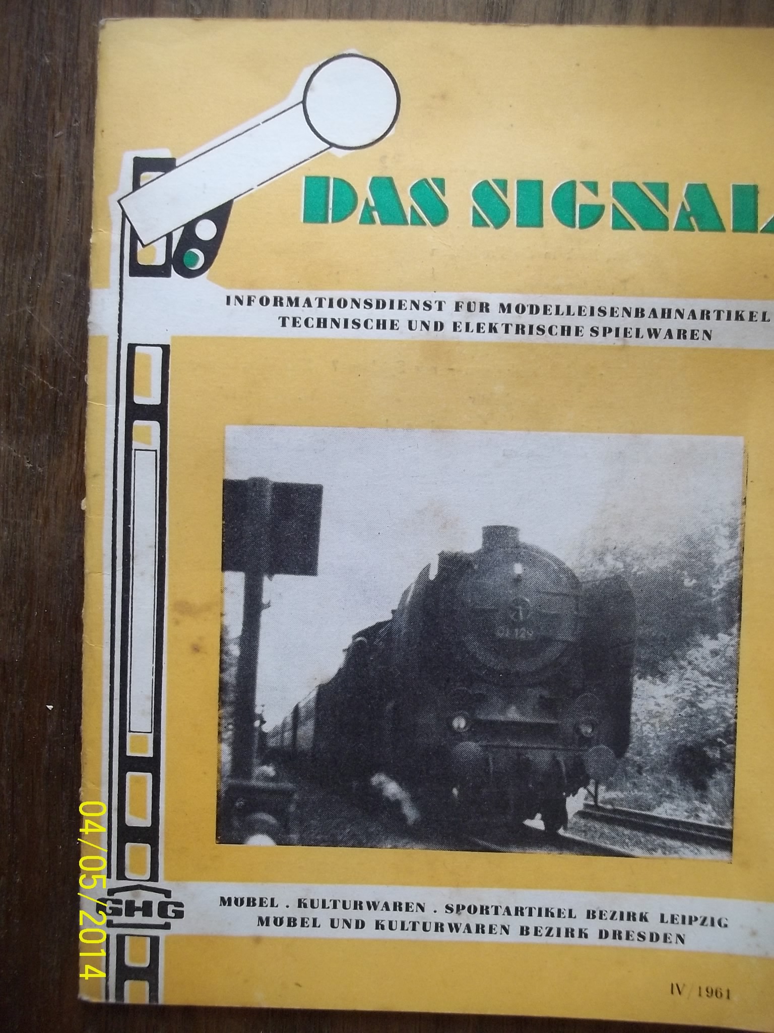 zobrazit detail knihy Das Signal Modelleisenbahn 1961