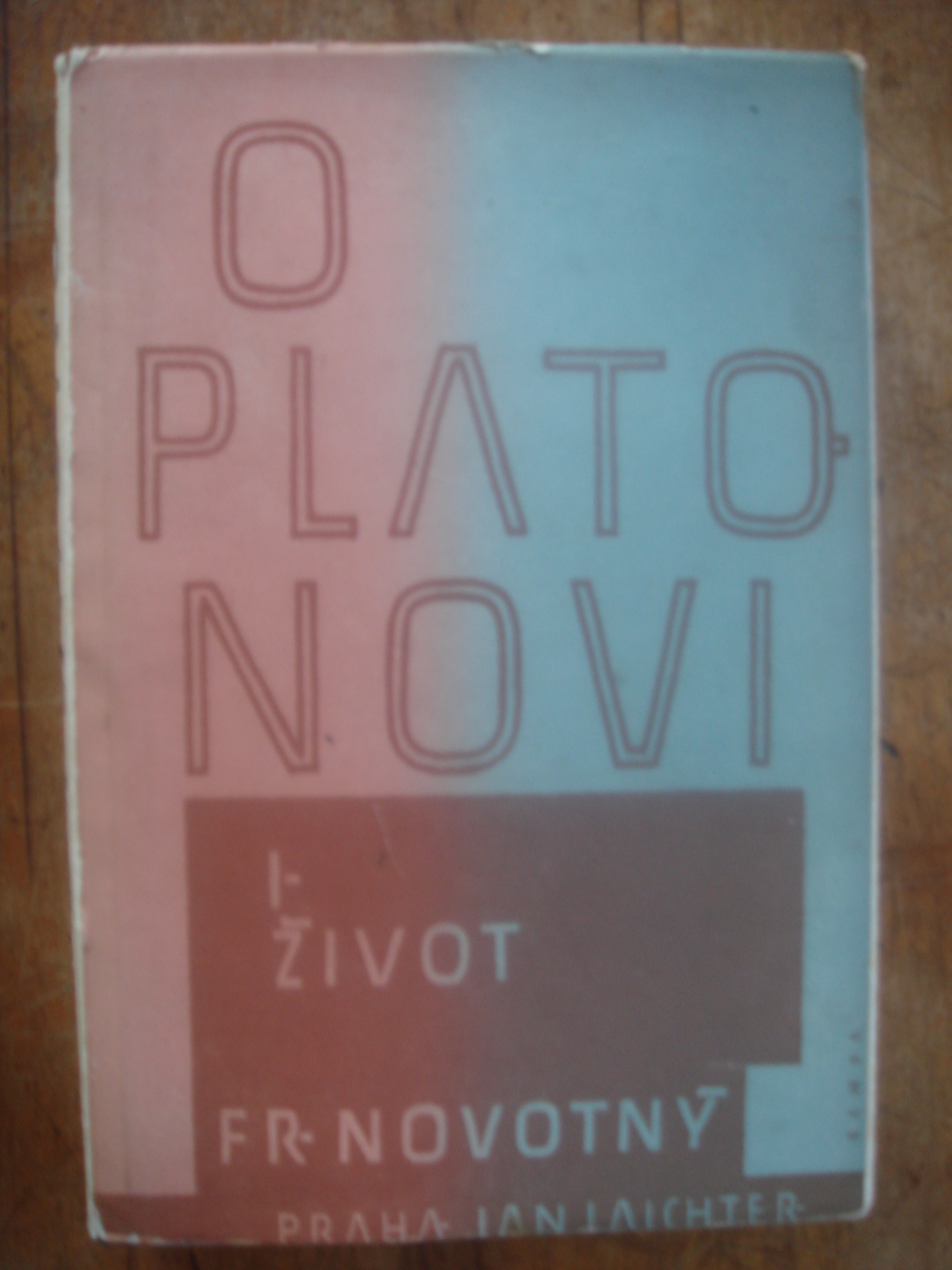 zobrazit detail knihy NOVOTN, Frantiek : O PLATONOVI I
