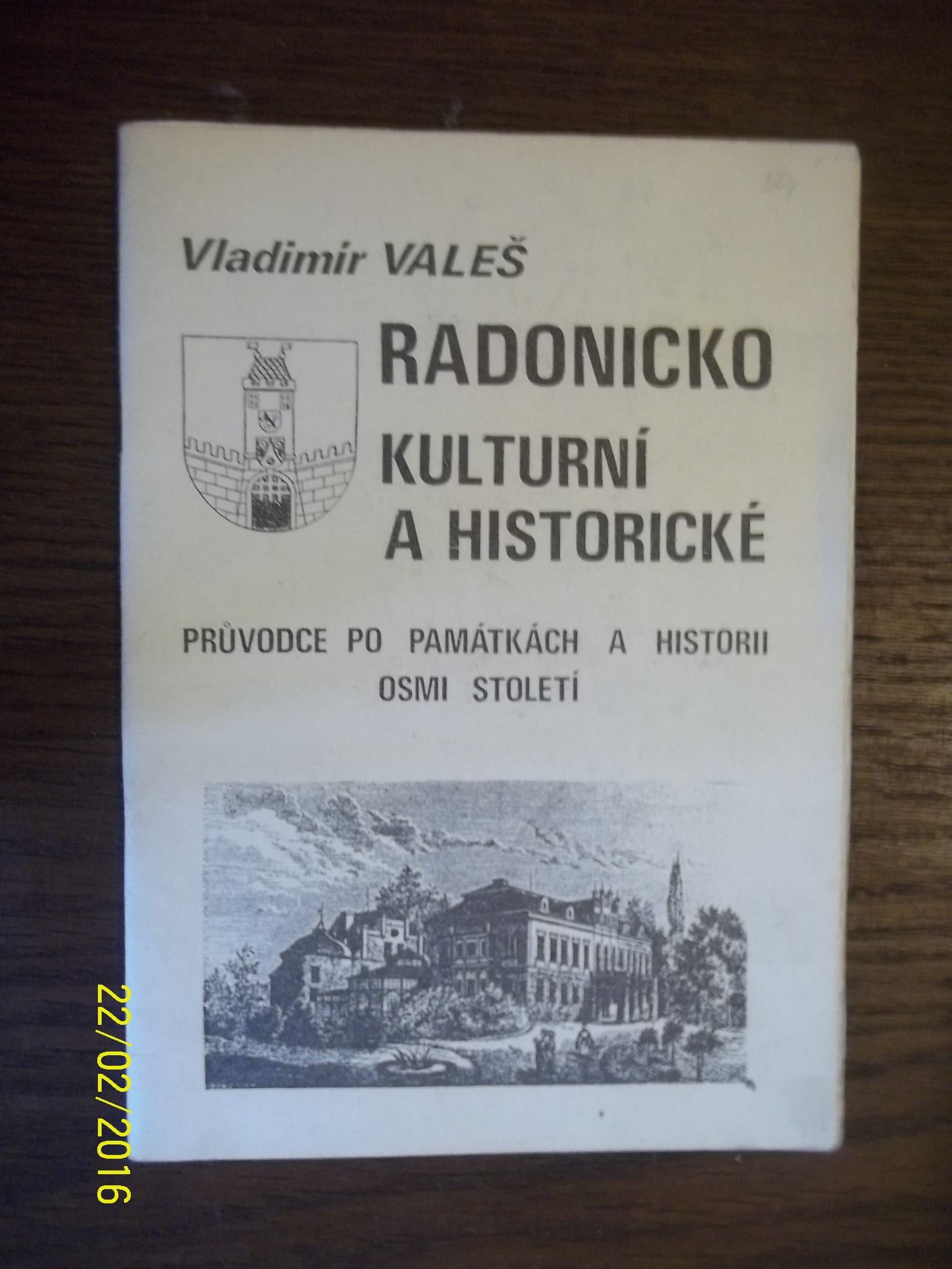 zobrazit detail knihy Valeš : Radonicko kulturní a historické