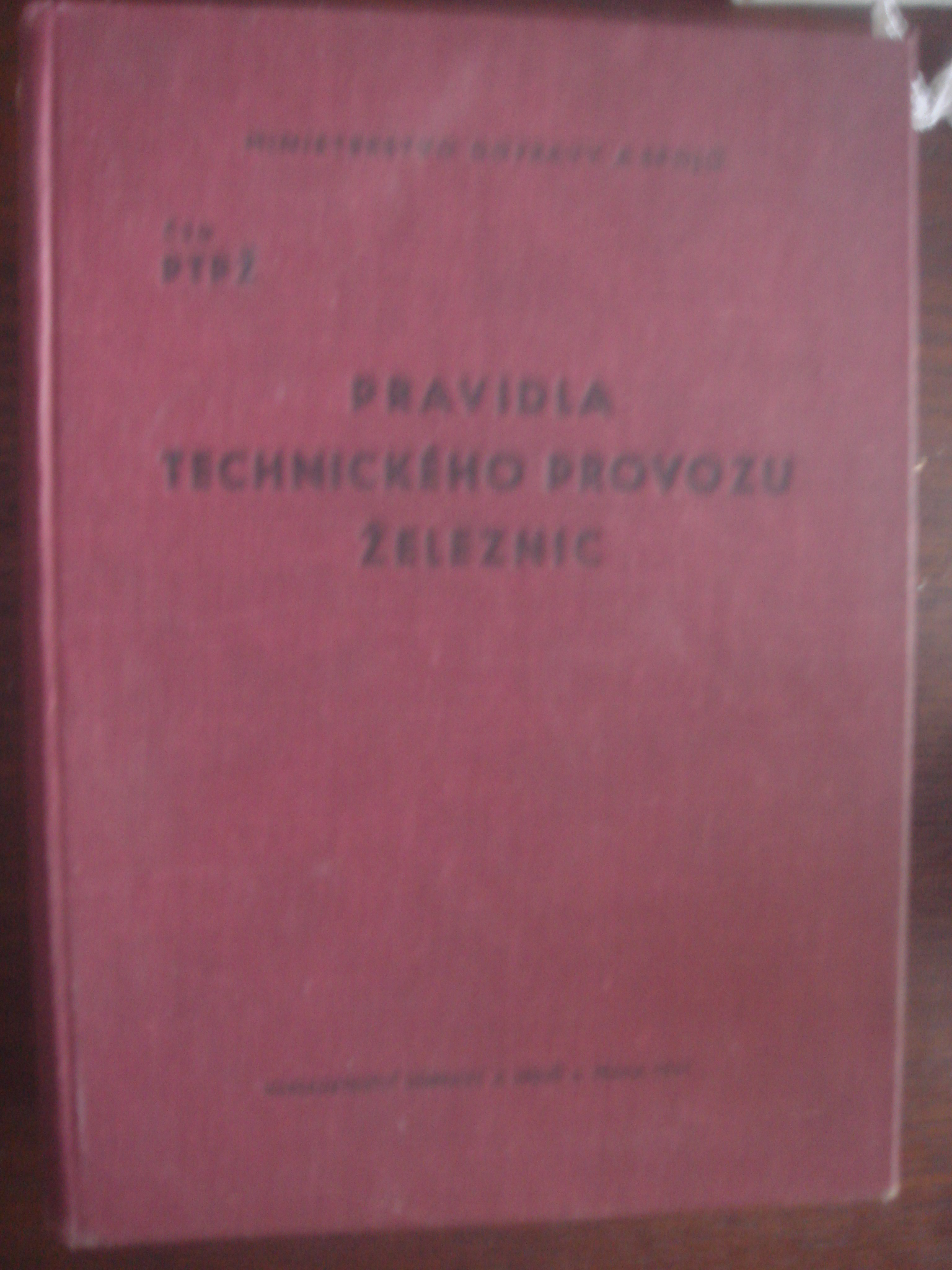 zobrazit detail knihy Pravidla technickho provozu eleznic 1961