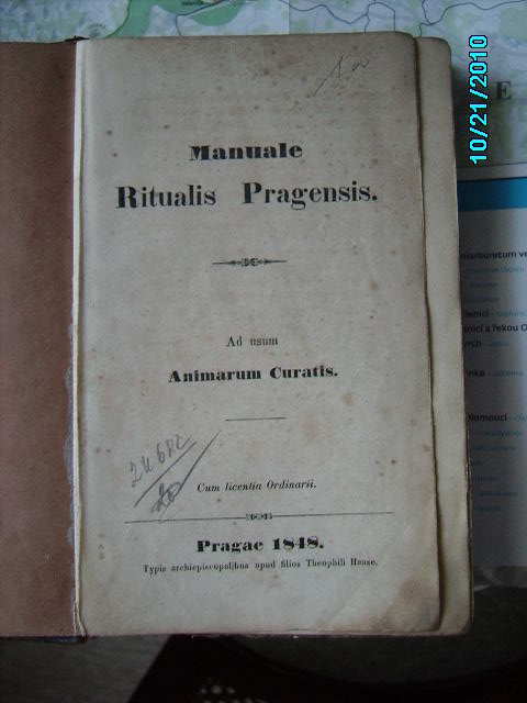 zobrazit detail knihy MANUALE Ritualis Pragensis. Ad usum Animarum Curat